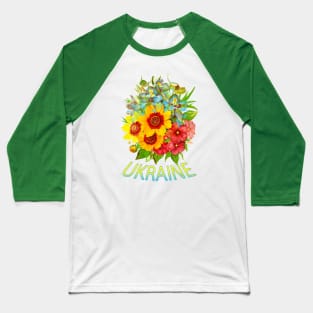 Big bouquet of Ukrainian flowers Baseball T-Shirt